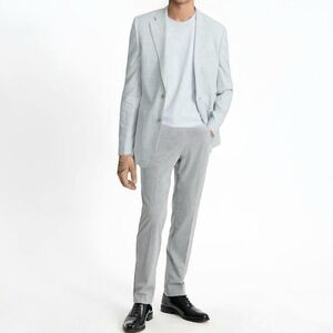 Express Casual Gray Slim-Fit Suit